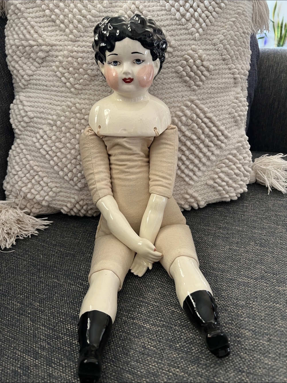 Antique German China Head Doll